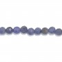 Tanzanite round faceted 4mm x 38cm
