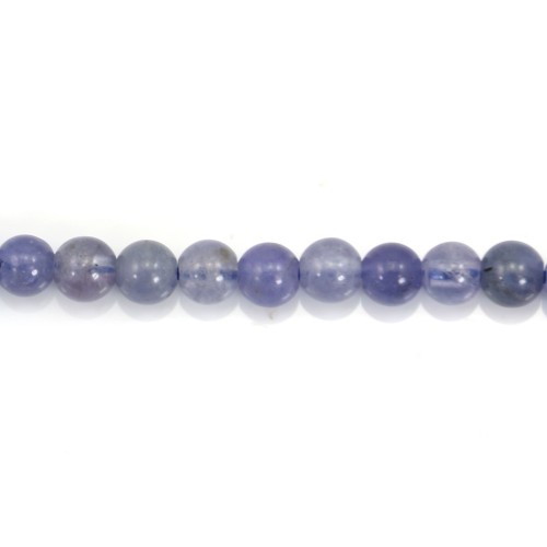 Tanzanite  round 4mm x 40cm