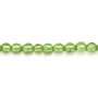 Round peridot 3mm x 40cm