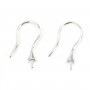 Ganchos para orejas en plata 925 para semi piercing 22mm x 2pcs