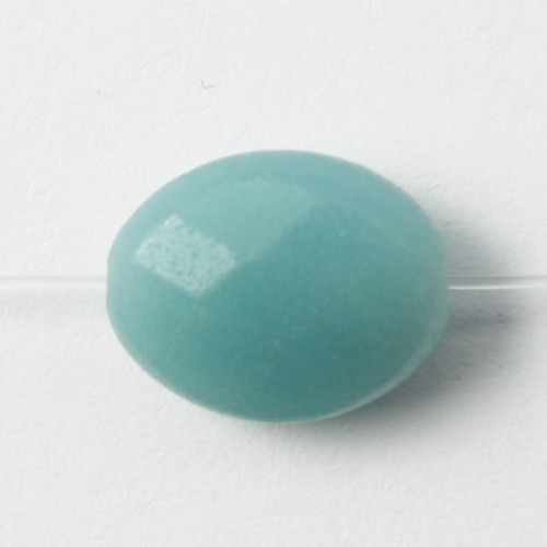 Amazonite Oval  facette 10x14mm x 2pcs