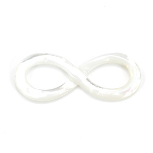 White Shell Infinity 12x30mm x 1pc