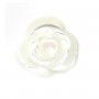 Nacre blanche en forme de rose 10mm x 2pcs