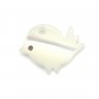 Nacre blanche en forme d'oiseau 9x9mm x 1pc