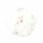 Nacre blanche en rose semi-percée 20mm x 1pc