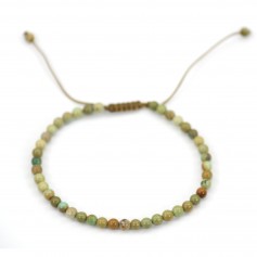 Pulseira Turquesa Ajustável 4mm x 1pc