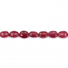 Rubin rot behandelt ovale Barock 5-7x7-9mm x 5cm (7pcs)