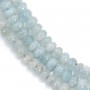Aquamarine rondelle 3x5mm x 40cm