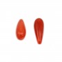 Coral rojo natural semidrop 7x21mm x 1ud