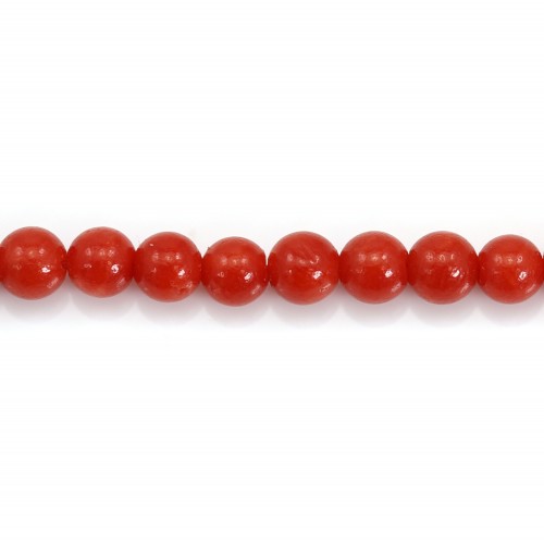 Corail rouge Naturel rond 2.5mm x 45cm