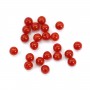 Corail Rouge Naturel rond semi percé 3mm x 2pcs