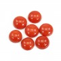 Cabochon Corail rouge Naturel rond 10mm x 1pc