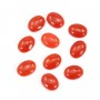 Natural Red Coral Cabochon Oval 4x6mm x 1pc