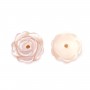 Nacre rose en forme de fleur 8mm x 1pc