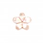 Nacre rose en fleur à 5 pétales 10mm x 1pc
