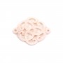 Nacre rose nuage ajoure 18mm x 1pc