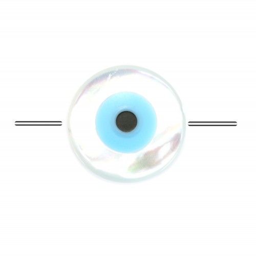 Nacre des Yeux Ronde 10mm x 1pc