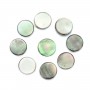 Nacre grise en perles rondes plates 8mm x 20 st
