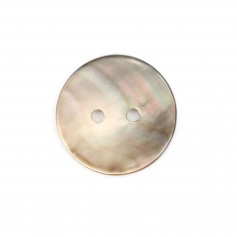 Nacre grise en bouton rond 2x20mm x 1pc