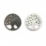 Nacre grise arbre de vie 17mm x 1pc