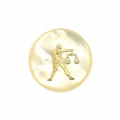 Pendentif Blalance en nacre 20mm x 1pc