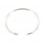 Bracelet jonc flexible 65mm pour perle semi-percée en argent 925 x 1pc