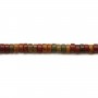 Jaspe, en forme de rondelle, 2 * 4mm x 39cm