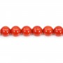 Corallo rosso naturale rotondo 3 mm x 45 cm