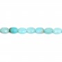 Amazonite du Pérou ovale facetté 4x6mm x 38cm