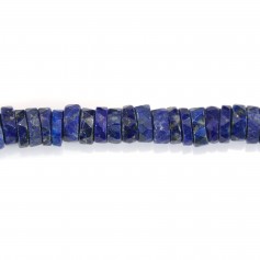 Lapis Lapis rondelle heishi facetté 7-8mm x 41cm