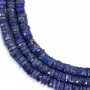 Lapis Lapis rondelle heishi facetté 7-8mm x 41cm