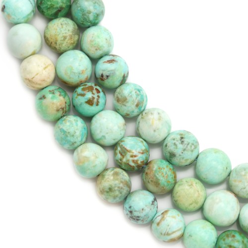 Peruvian Turquoise, round 8mm x 38cm