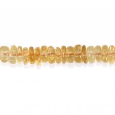 Citrine rondelle Heishi 4-5mm x 41cm