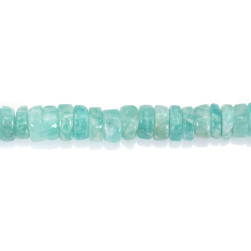 Peruvian Amazonite Heishi roundel 5-6mm x 40cm