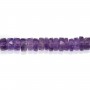 Amethyst roundel heishi faceted 6-7mm x 41cm