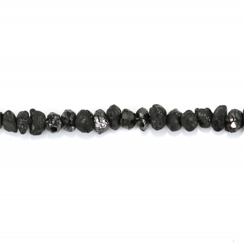 Schwarzer Rohdiamant 2-3mm x 38cm