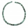 Emeraude rondelle heishi facetté 6-8mm x 41cm