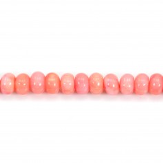 Bamboo mer teinte orange Rondelle