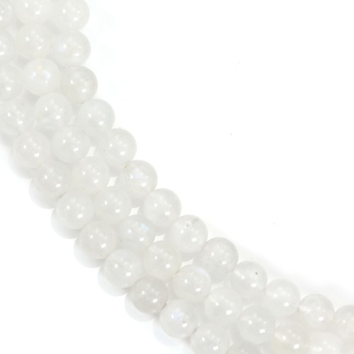 Pierre de Lune Ronde 9.5-10mm x 2pcs