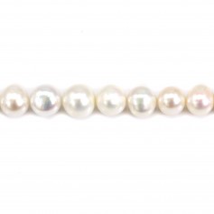 White cross shaped freshwater cultured pearls 32mm x 2pcs