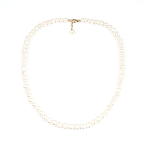 Collier Perle d'eau Douce & Gold Filled 6.5-7mm x 1pc
