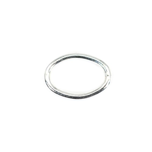 Closed jump rings oval 5x7mm Silver 925 x 10pcs