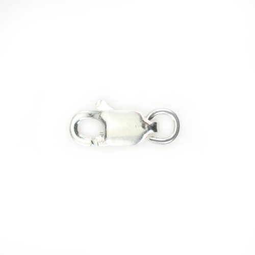 Fermoir mousqueton ovale  Argent 925 4x8mm x 2pcs
