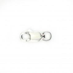 Fermoir mousqueton ovale  Argent 925 4x8mm x 2pcs