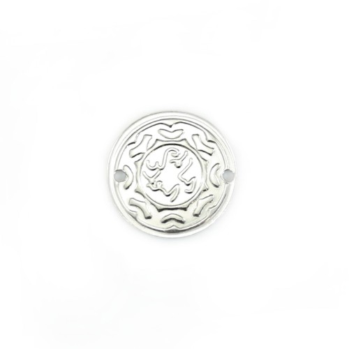 Intercalaire Médaille décoré 12mm Argent 925 x 1pc