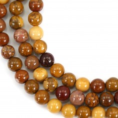 Jaspe jaune rond 6mm x 39cm