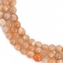 Pierre de lune orange 7-9mm x 39cm
