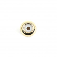 Stopper plaqué flash or 6mm 