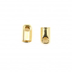 Embout plaqué "flash" or pour fil de 2.5mm x 10pcs