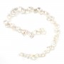 Perle de culture d'eau douce, blanche, keshi, 8-10mm x 39cm